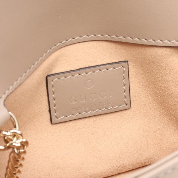 Gucci GG Marmont Super Shoulder Bag Beige Leather - Picture 4 of 4